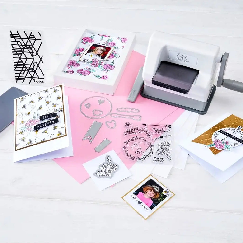 Sizzix Sidekick Starter Kit - White & Gray NEU
