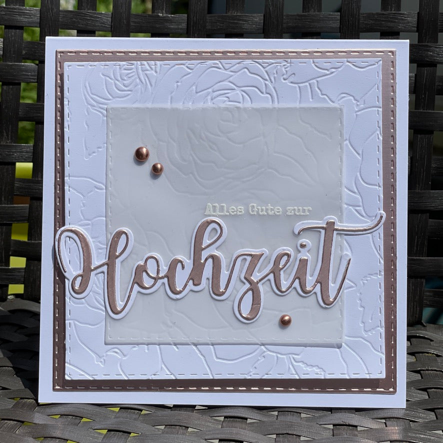 Karten-Kunst Stanzschablone kk-D180 - Riesige Hochzeit