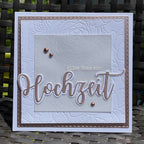 Karten-Kunst Stanzschablone kk-D180 - Riesige Hochzeit