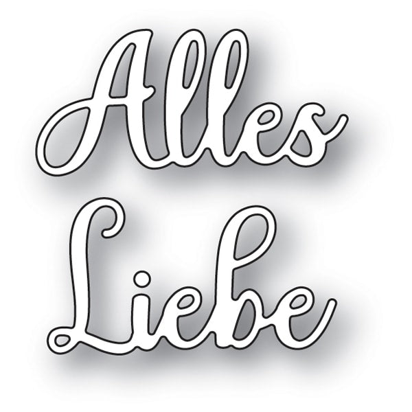 Memory Box Stanzschablone - 94054 Alles Liebe