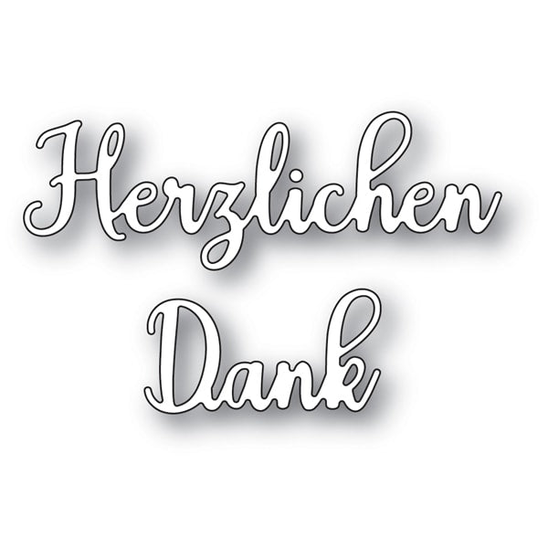 Memory Box Stanzschablone - Herzlichen Dank