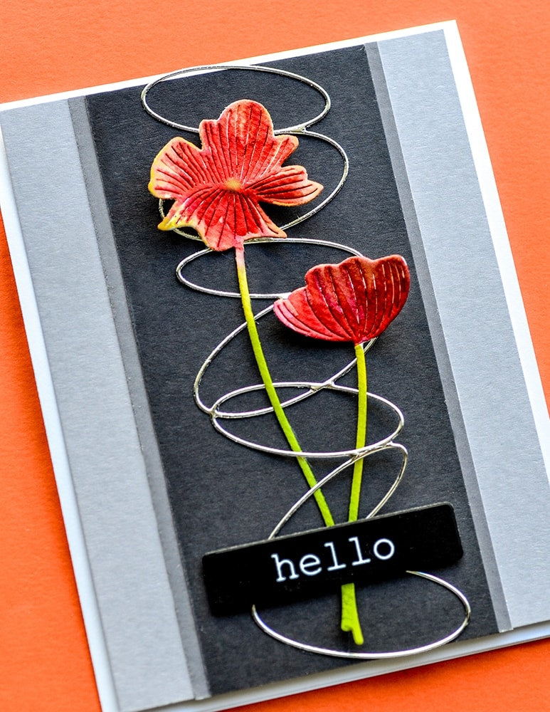 Memory Box Stanzschablone - Splendid Poppy Stems