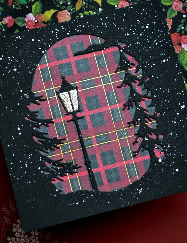 Memory Box Stanzschablone - 94501 Lamplight Tree Collage