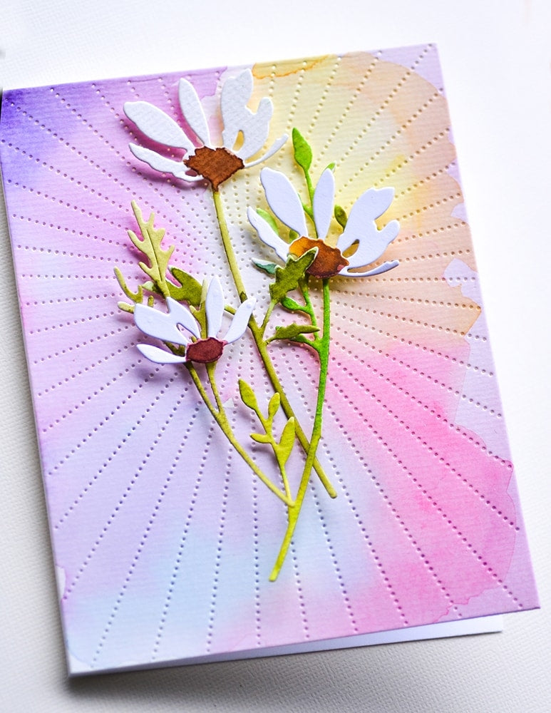 Memory Box Stanzschablone - Pinpoint Burst Plate