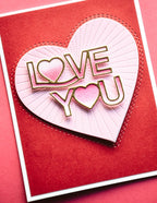 Memory Box Stanzschablone - Love You Gallery Script