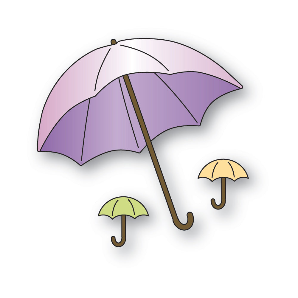 Memory Box Stanzschablone - 94899 Umbrella Trio
