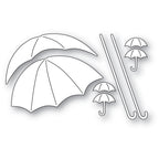 Memory Box Stanzschablone - 94899 Umbrella Trio