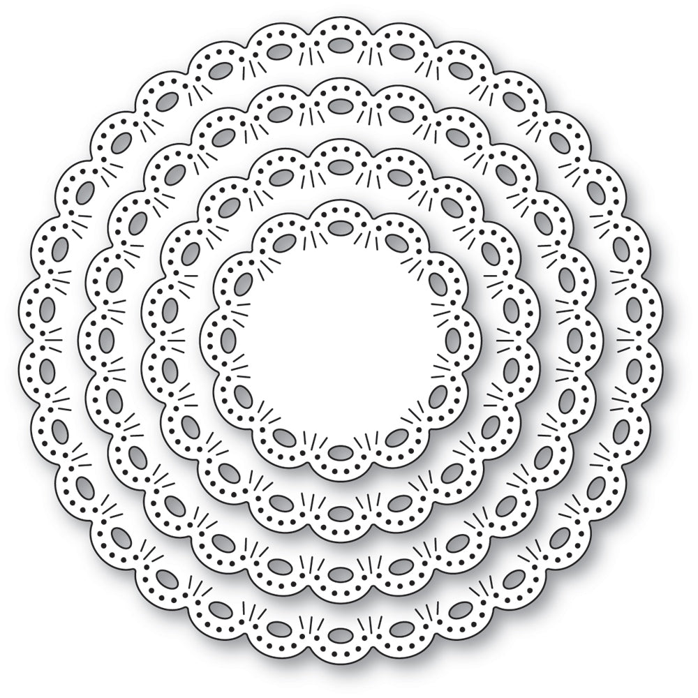 Memory Box Stanzschablone - 94905 Round Eyelet Circle Frames