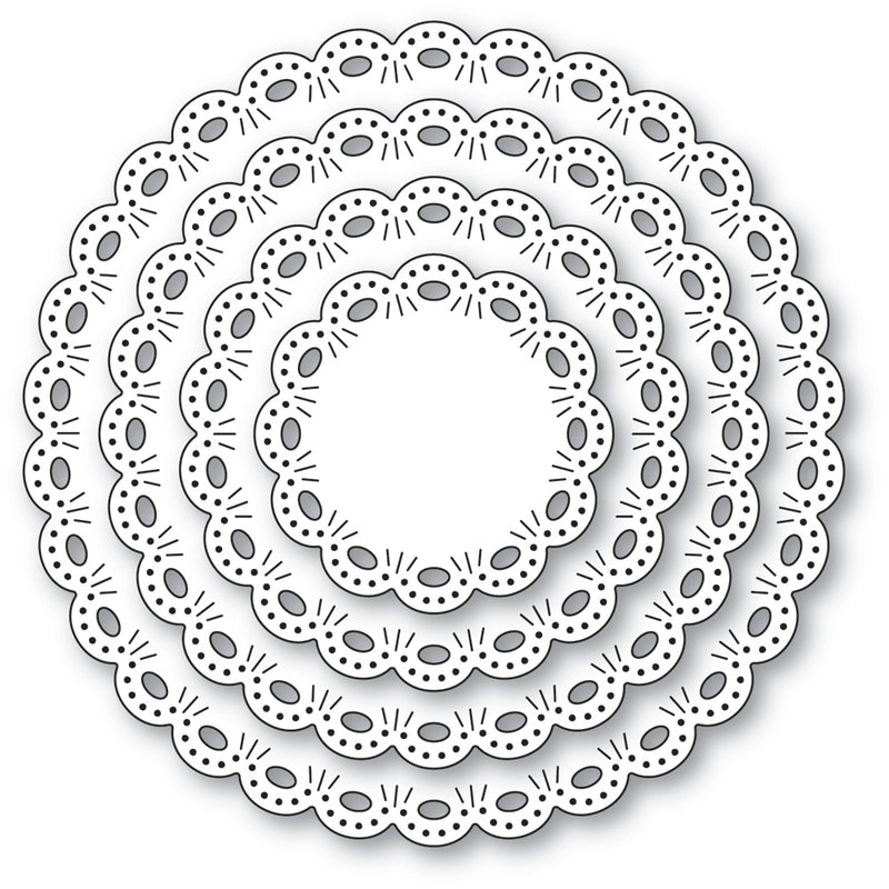 Memory Box Stanzschablone - 94905 Round Eyelet Circle Frames