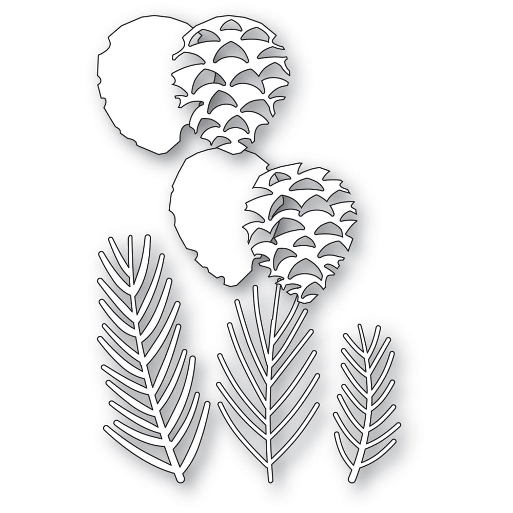 Memory Box Stanzschablone - 94913 Pine Needles and Cones