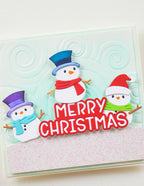 Memory Box Stanzschablone - 94918 Stylish Snowmen Trio