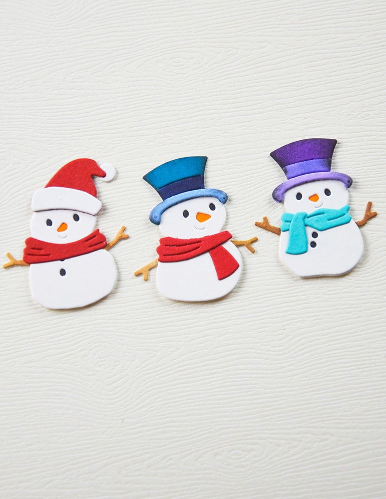 Memory Box Stanzschablone - 94918 Stylish Snowmen Trio