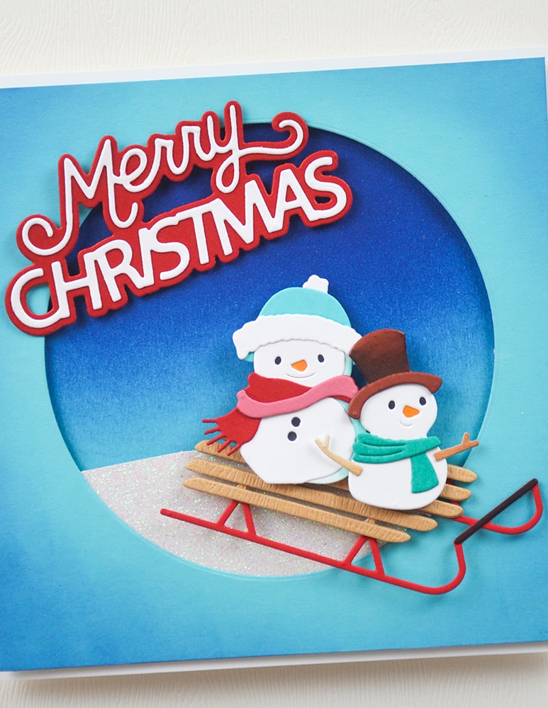 Memory Box Stanzschablone - 94922 Merry Christmas Celebration Script