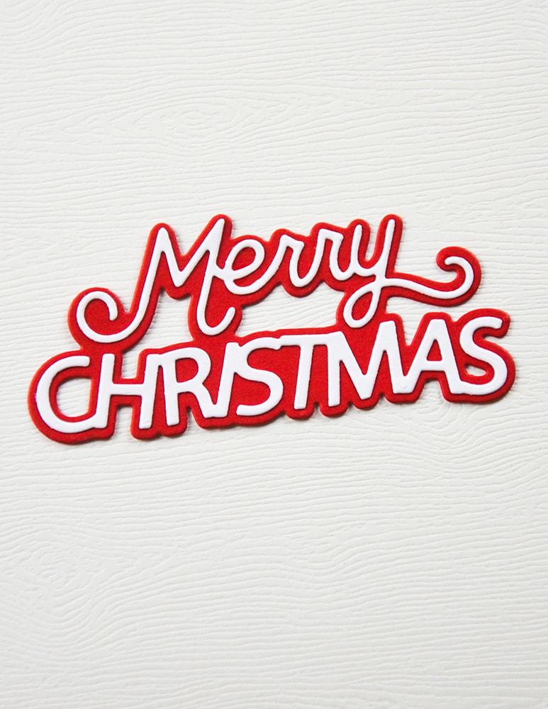 Memory Box Stanzschablone - 94922 Merry Christmas Celebration Script