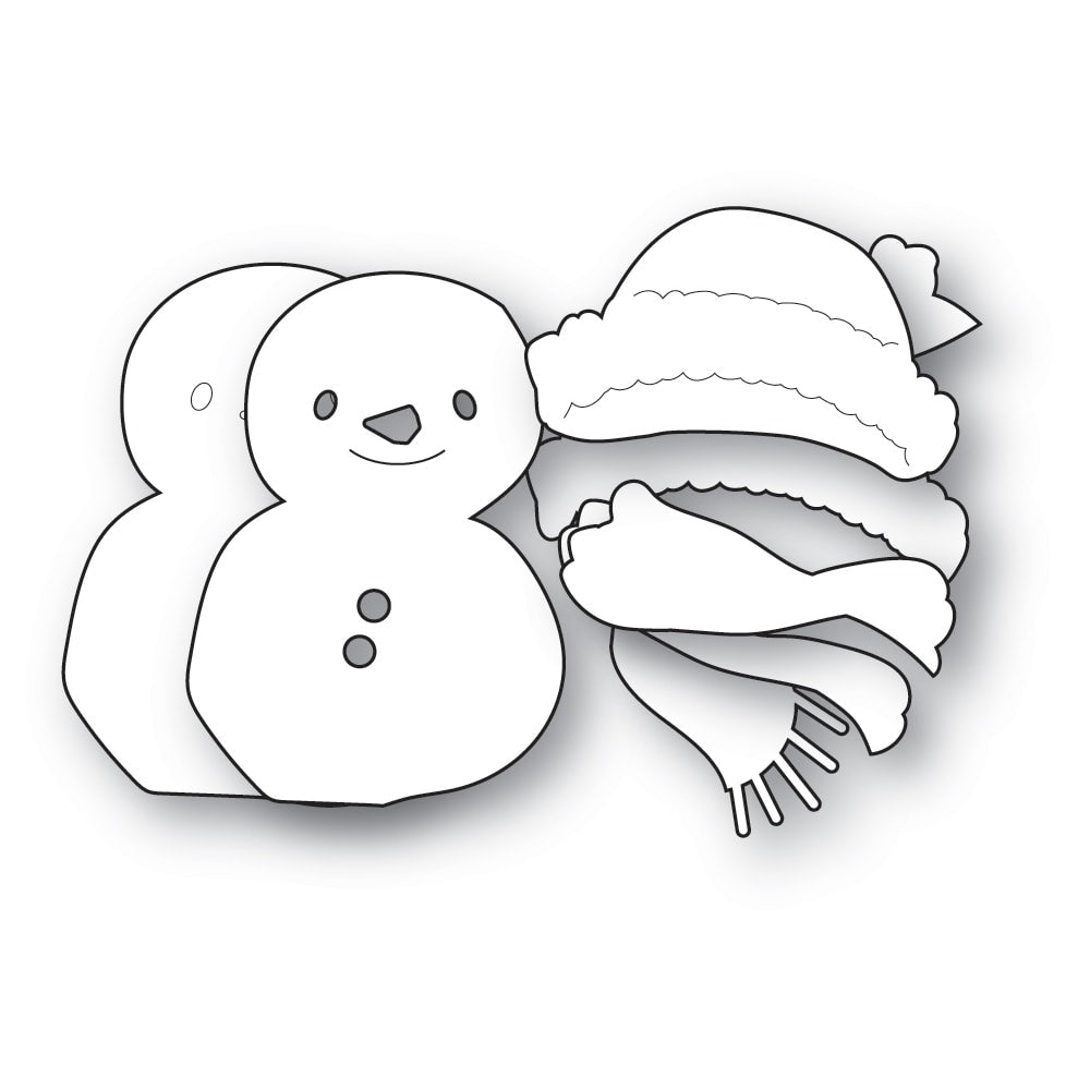 Memory Box Stanzschablone - 94934 Cute Bundled Snowman
