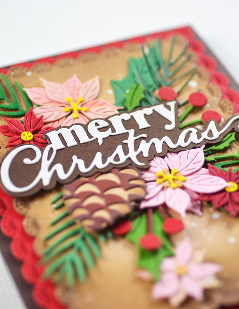 Memory Box Stanzschablone - 94936 Merry Christmas Stylish Script