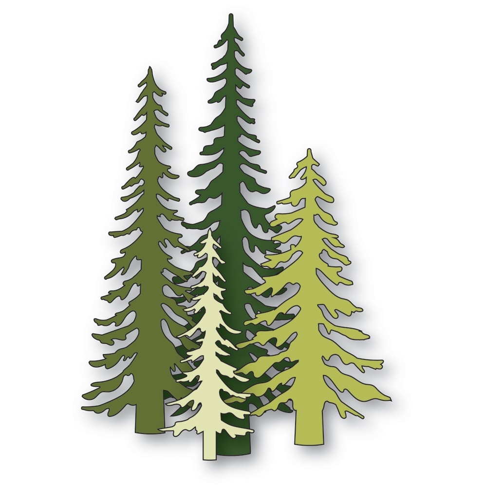 Memory Box Stanzschablone - 94939 Tall Evergreen Trees