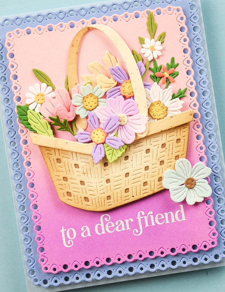 Memory Box Stanzschablone - 94941 Woven Flower Basket