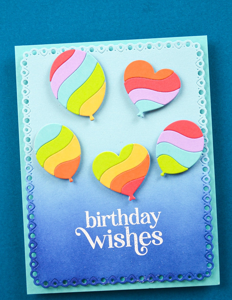 Memory Box Stanzschablone - 94952 Wavy Balloons