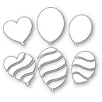 Memory Box Stanzschablone - 94952 Wavy Balloons