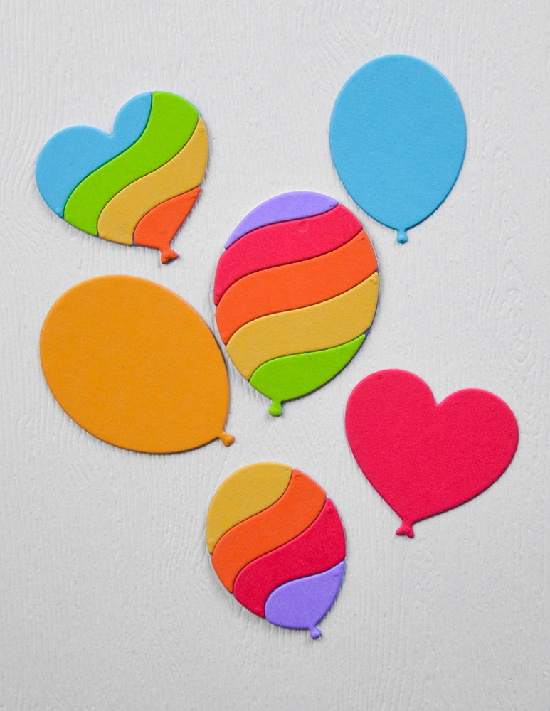 Memory Box Stanzschablone - 94952 Wavy Balloons