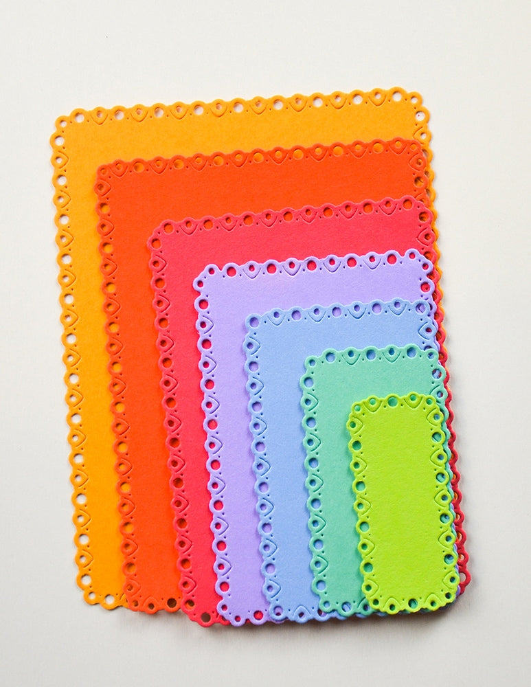 Memory Box Stanzschablone - 94962 Notched Eyelet Frames