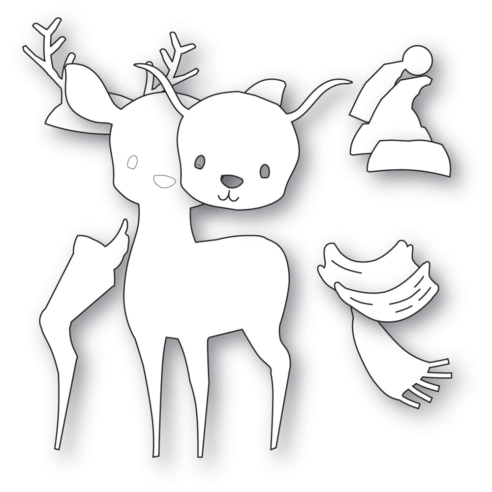 Memory Box Stanzschablone - 94966 Festive Fawn