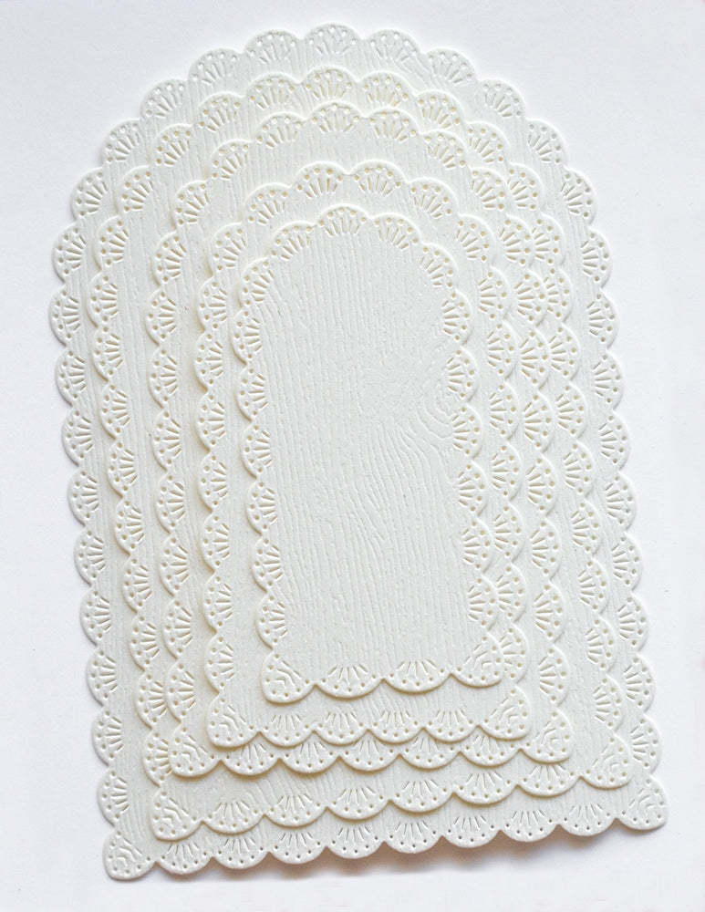 Memory Box Stanzschablone - 94967 Fan Stitch Scalloped Arch Frames