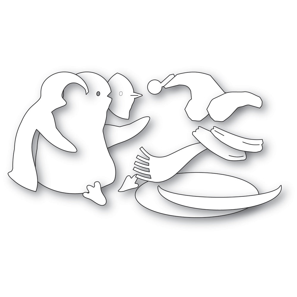 Memory Box Stanzschablone - 94972 Sledding Penguin