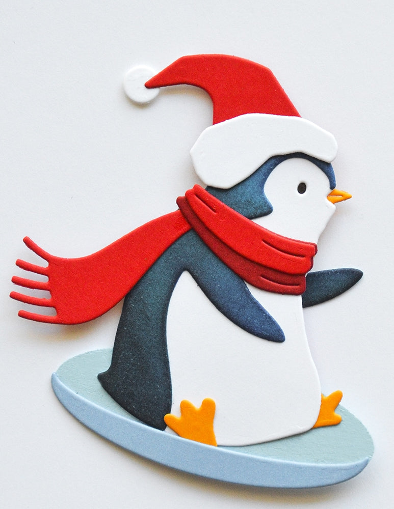 Memory Box Stanzschablone - 94972 Sledding Penguin