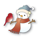 Memory Box Stanzschablone - 94973 Snowman and Birdie Friend 
