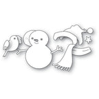 Memory Box Stanzschablone - 94973 Snowman and Birdie Friend