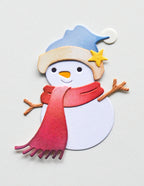 Memory Box Stanzschablone - 94973 Snowman and Birdie Friend