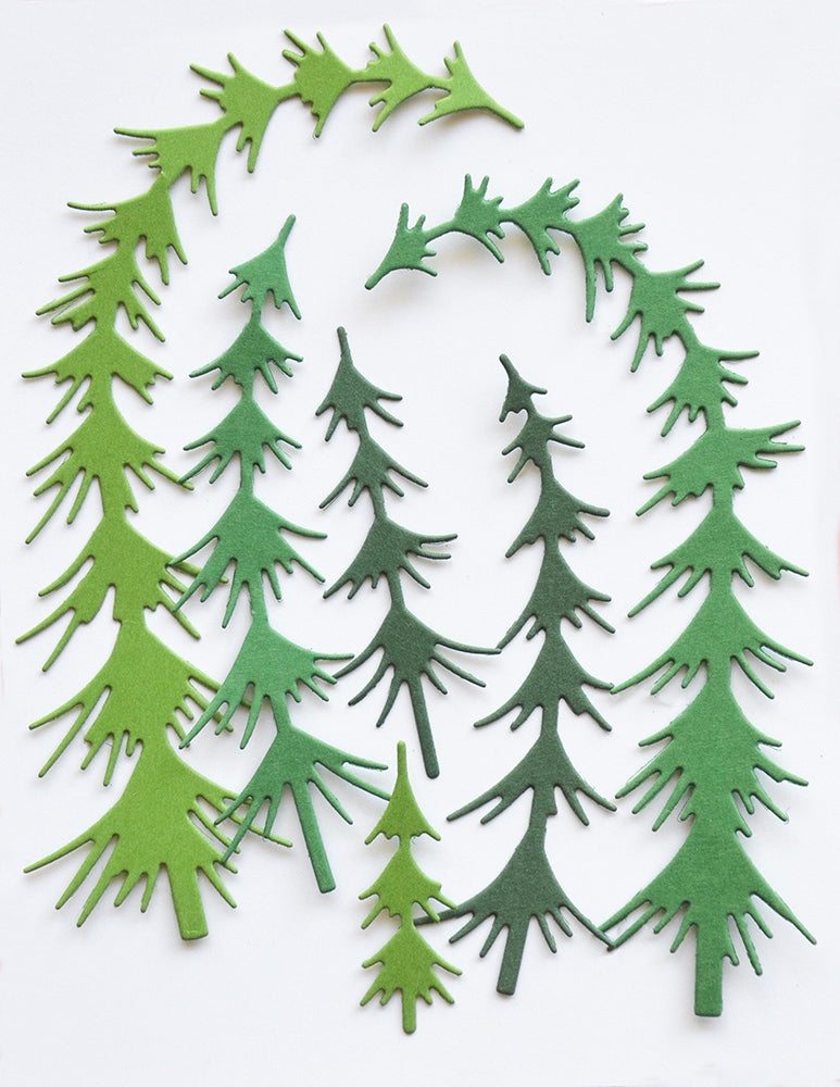 Memory Box Stanzschablone - 94975 Gathered Evergreens