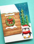 Memory Box Stanzschablone - 94986 Log Cabin Scene