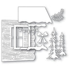 Memory Box Stanzschablone - 94986 Log Cabin Scene