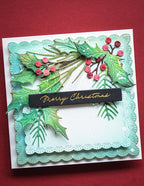 Memory Box Stanzschablone - 94988 Evergreen Holly Bundle