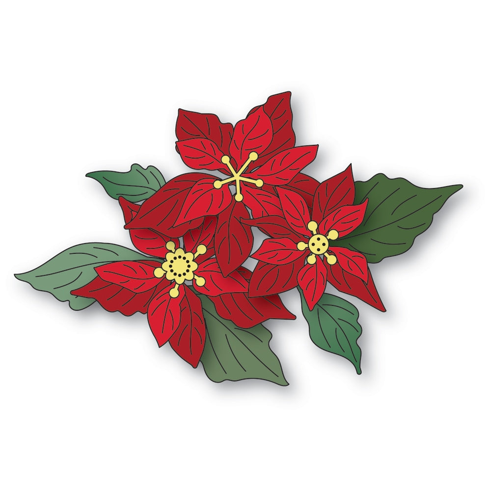 Memory Box Stanzschablone - 94996 Fresh Poinsettia Bundle