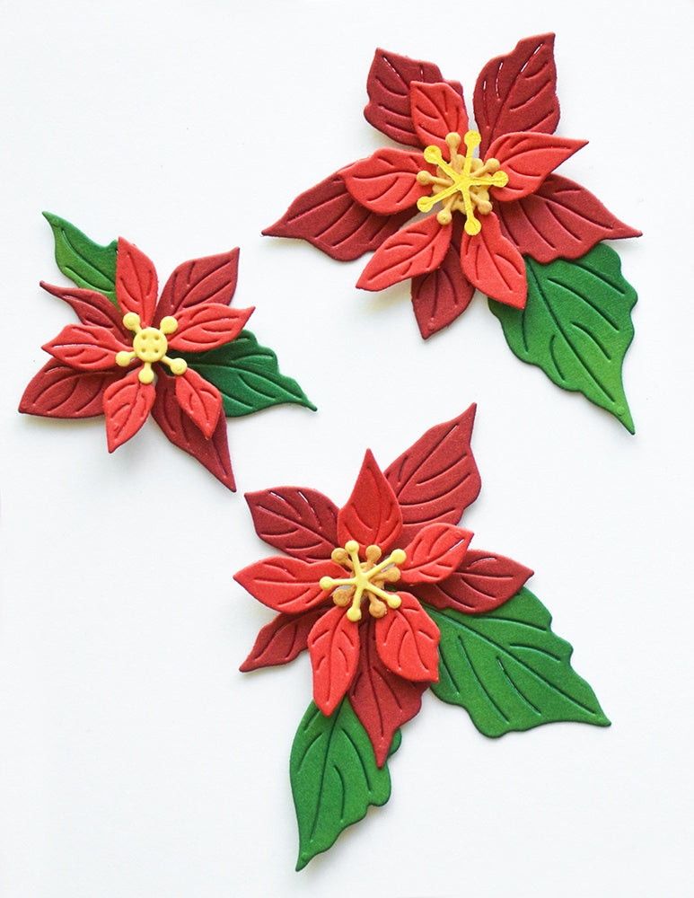 Memory Box Stanzschablone - 94996 Fresh Poinsettia Bundle