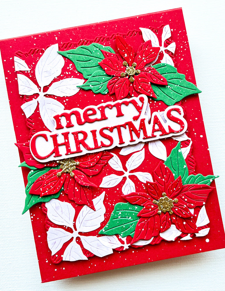 Memory Box Stanzschablone - 94996 Fresh Poinsettia Bundle