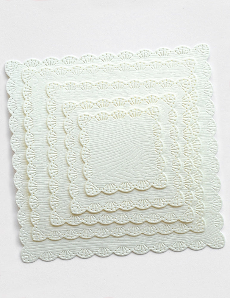 Memory Box Stanzschablone - 95008 Fan Stitch Scalloped Square Frames