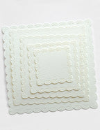 Memory Box Stanzschablone - 95008 Fan Stitch Scalloped Square Frames