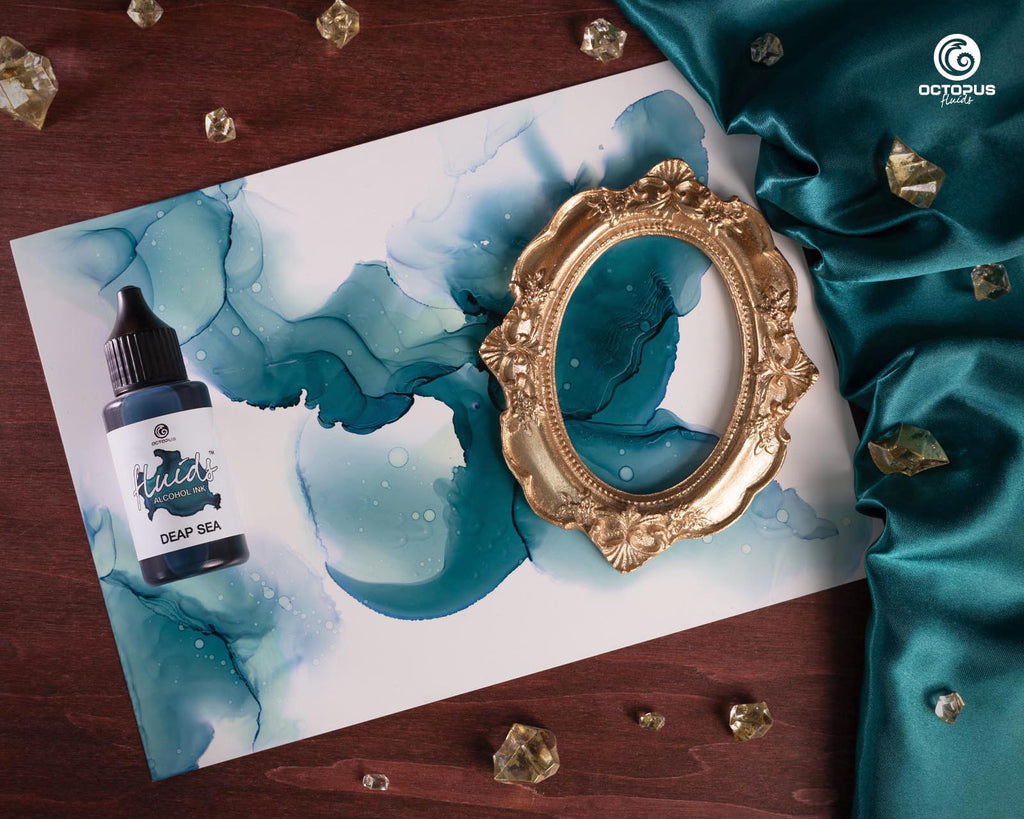 Octopus Fluids Alcohol Ink 30ml - Deep Sea