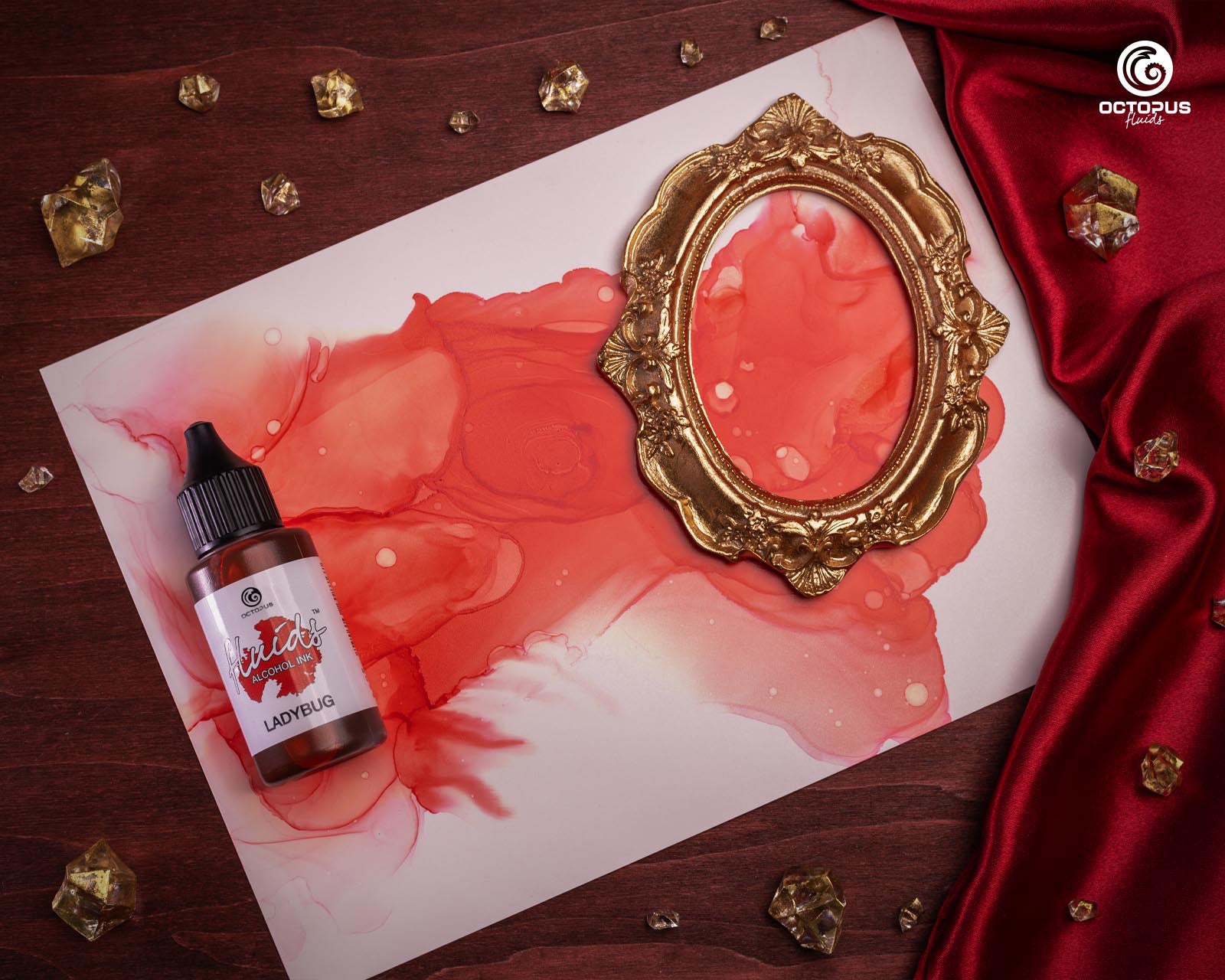 Octopus Fluids Alcohol Ink 30ml - Ladybug