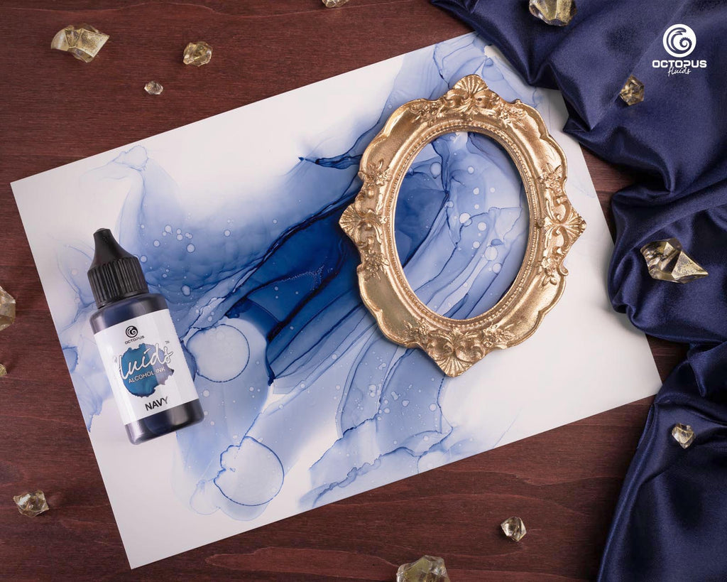 Octopus Fluids Alcohol Ink 30ml - Navy
