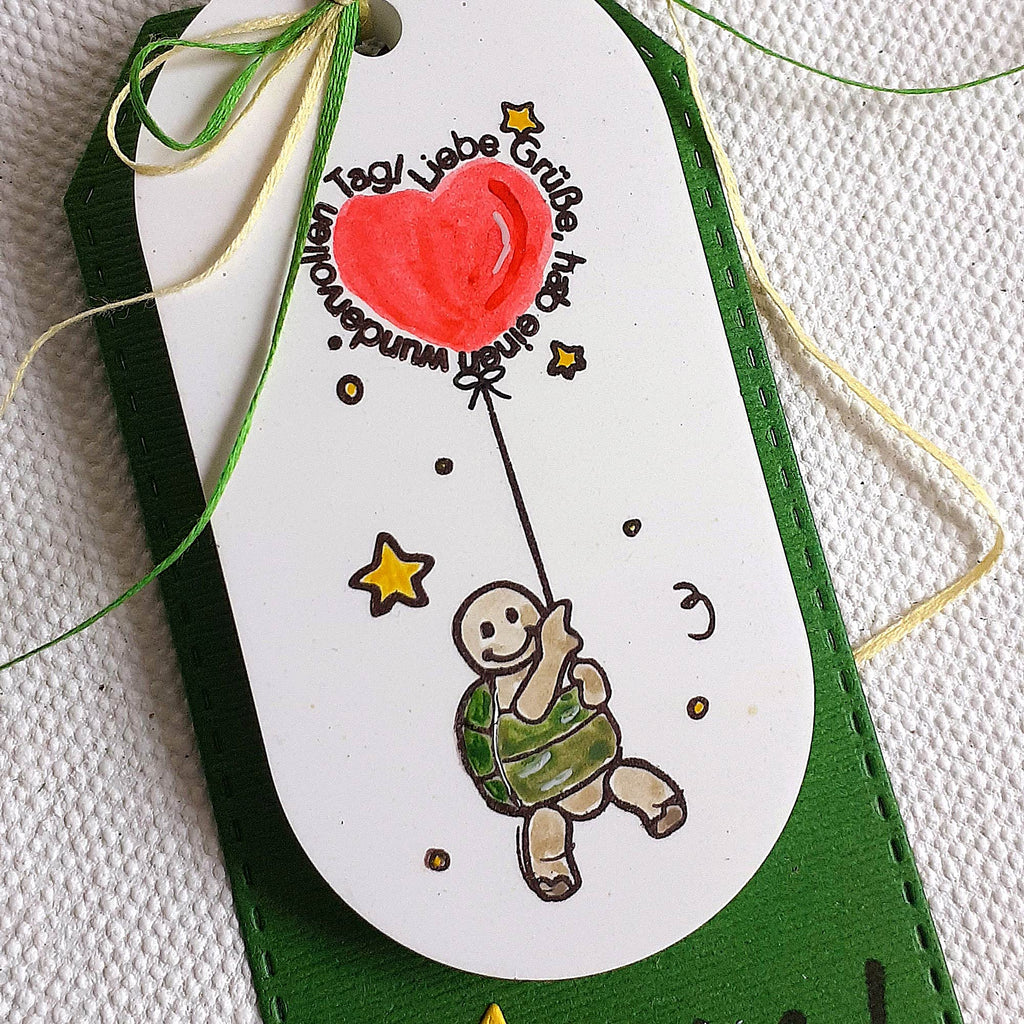 Karten-Kunst Clear Stamps KK-0077 - Viecher auf Ballonfahrt