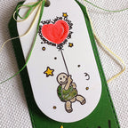 Karten-Kunst Clear Stamps KK-0077 - Viecher auf Ballonfahrt