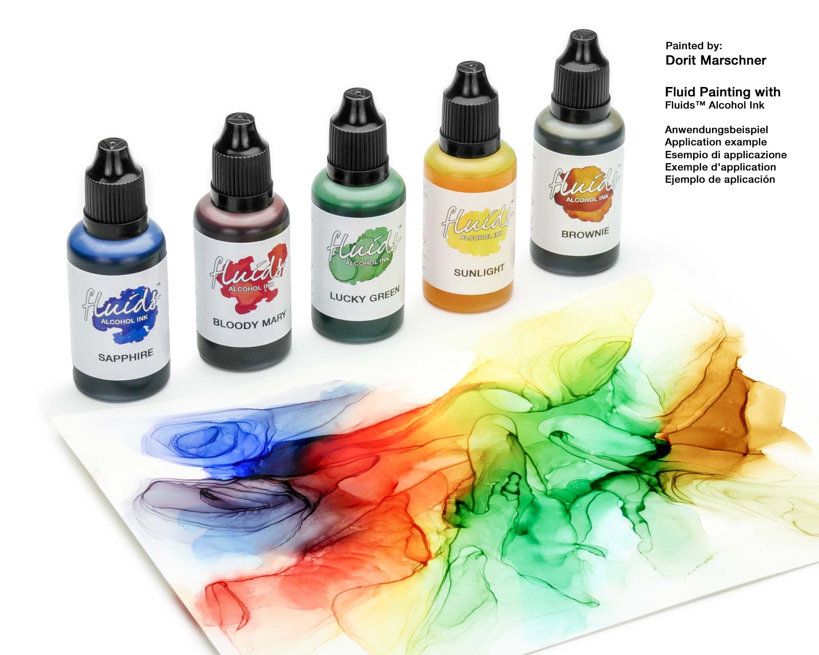 Octopus Fluids Alcohol Ink Starter Set CIRCLE
