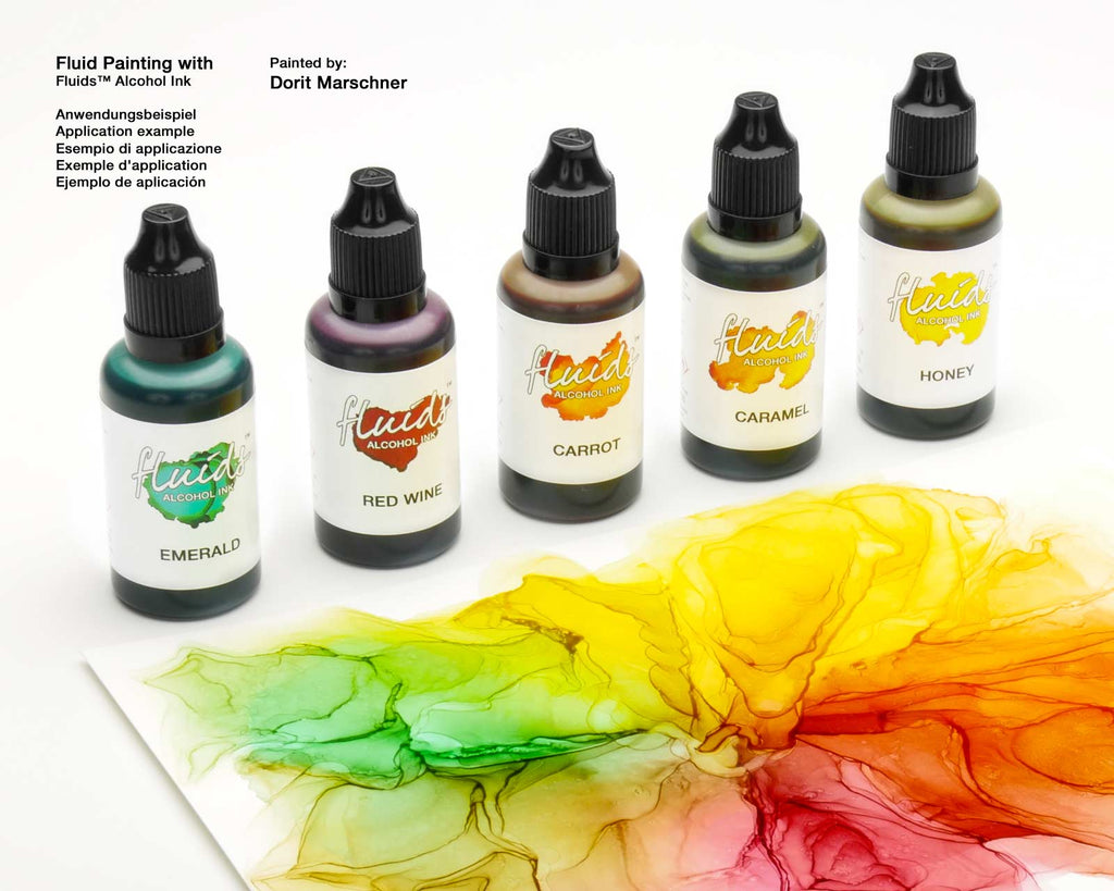 Octopus Fluids Alcohol Ink Starter Set LEAVES