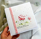 Karten-Kunst Clear Stamps KK-0301 - Elegante Pfingstrose